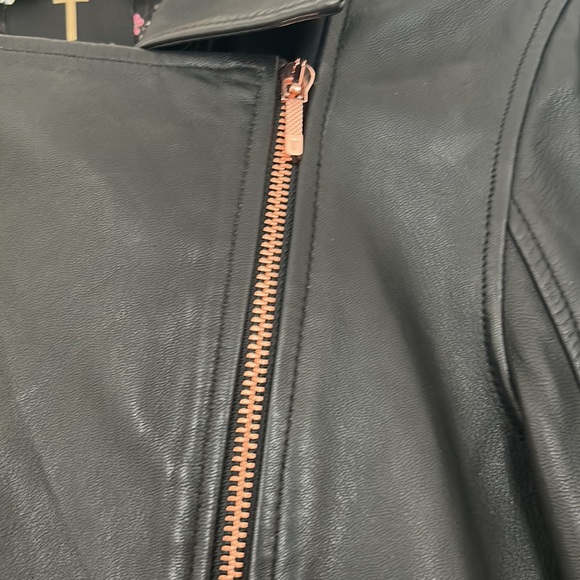 Ted Baker Leather Jacket. Women’s Size 4. - Picture 3 of 9